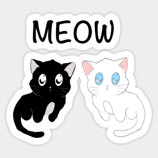 Two kitties Sticker